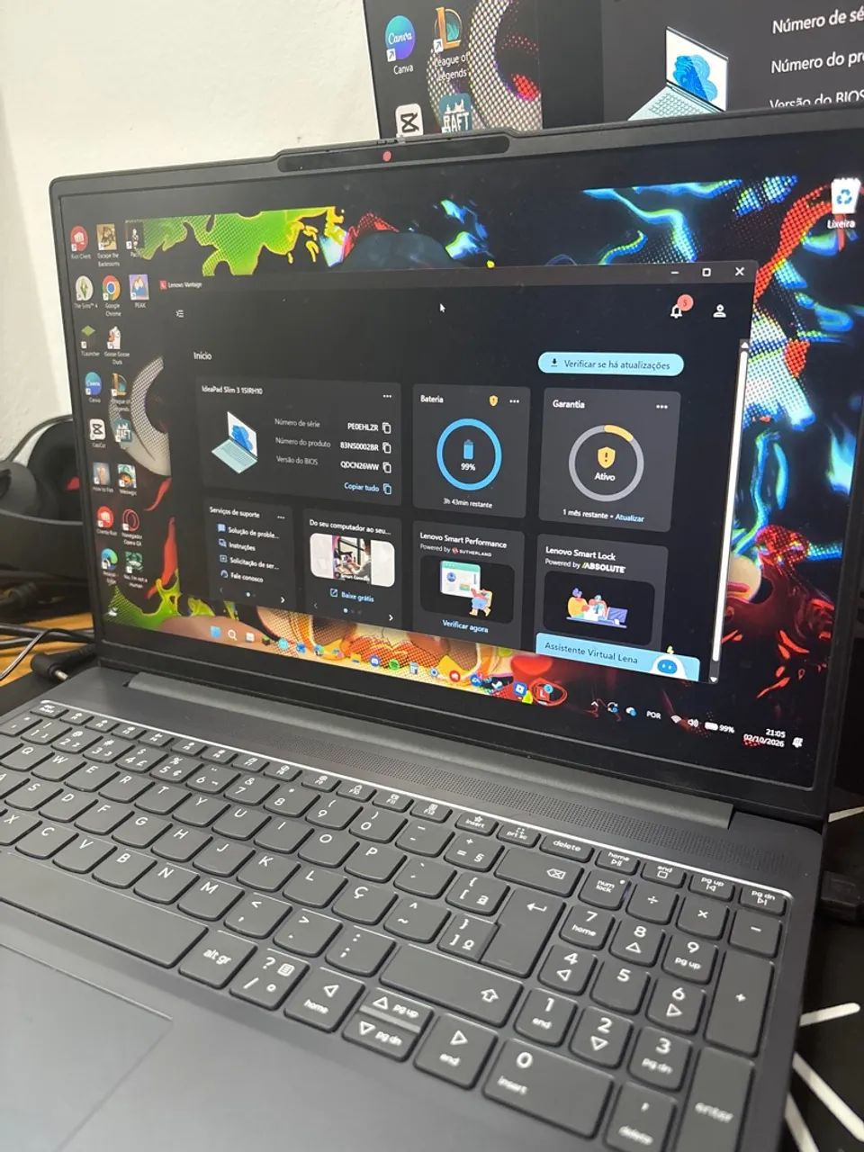 Notebook Lenovo idealpad Slim 3 15IRH10