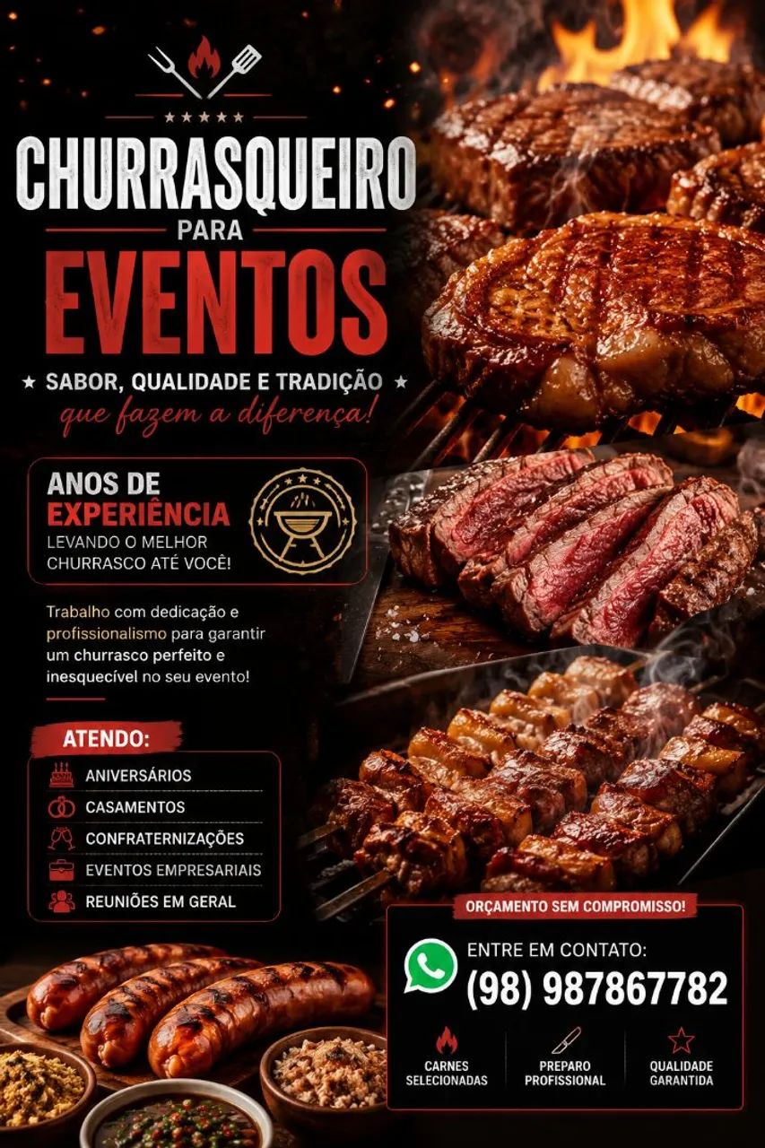 Churrasqueiro para Eventos