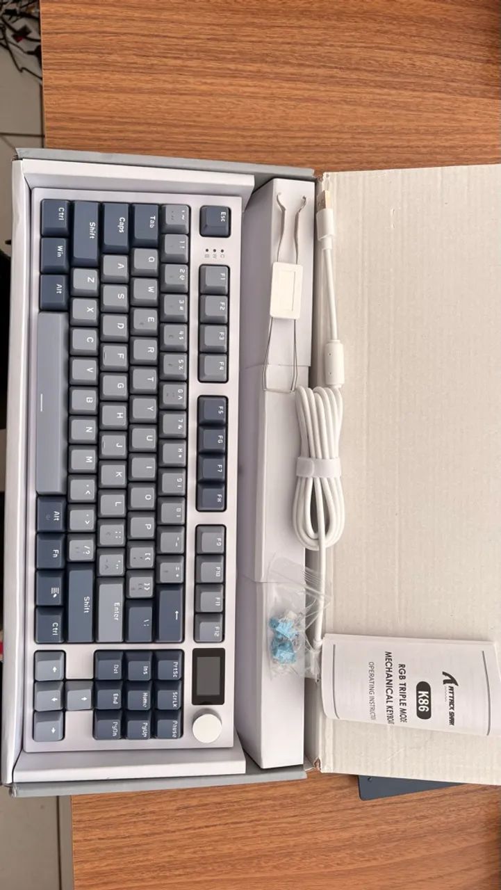Teclado Mecânico Attack Shark K86 RGB - Foto 2