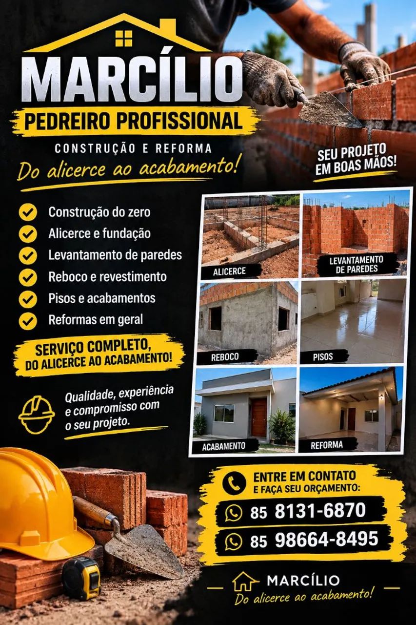 Pedreiro profissional 