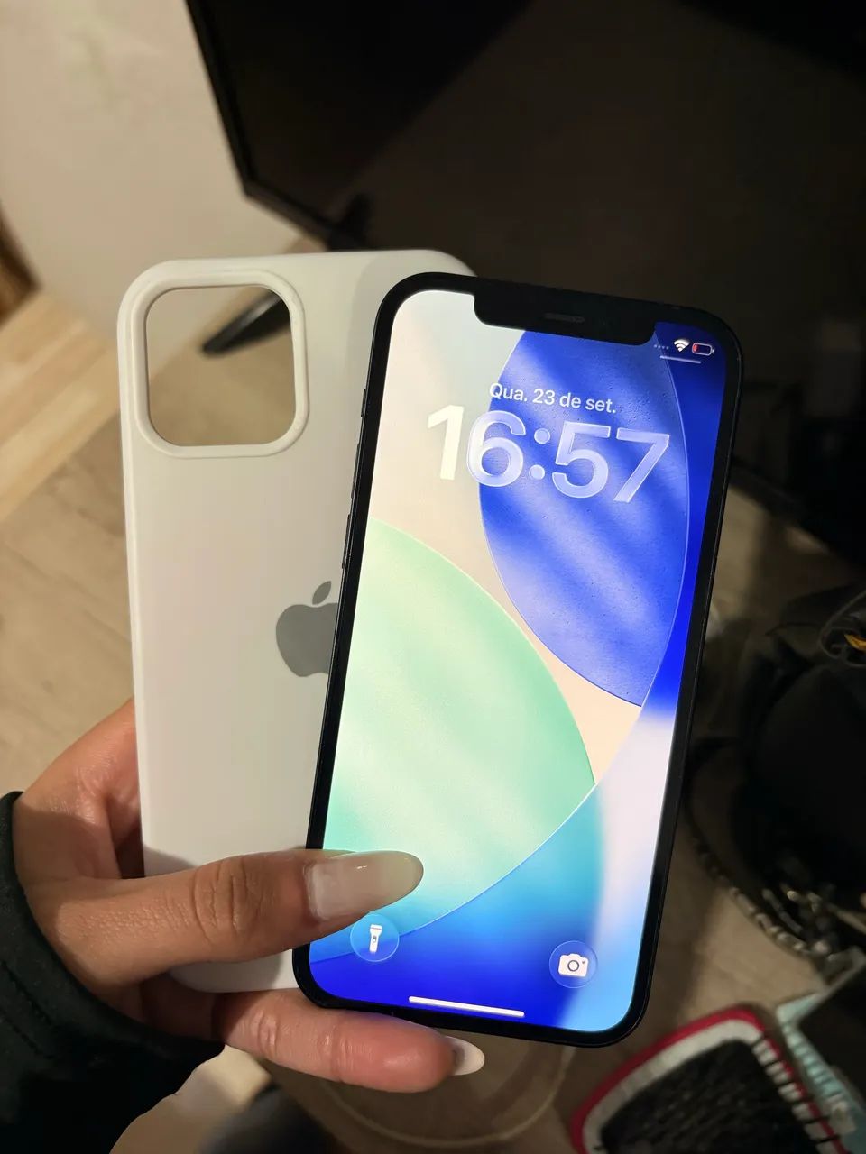 iPhone 12 - 64GB - Preto - R$1.000 - Foto 3