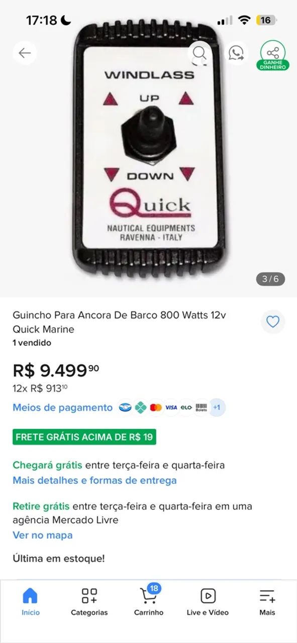 Guincho para âncora.  - Foto 4