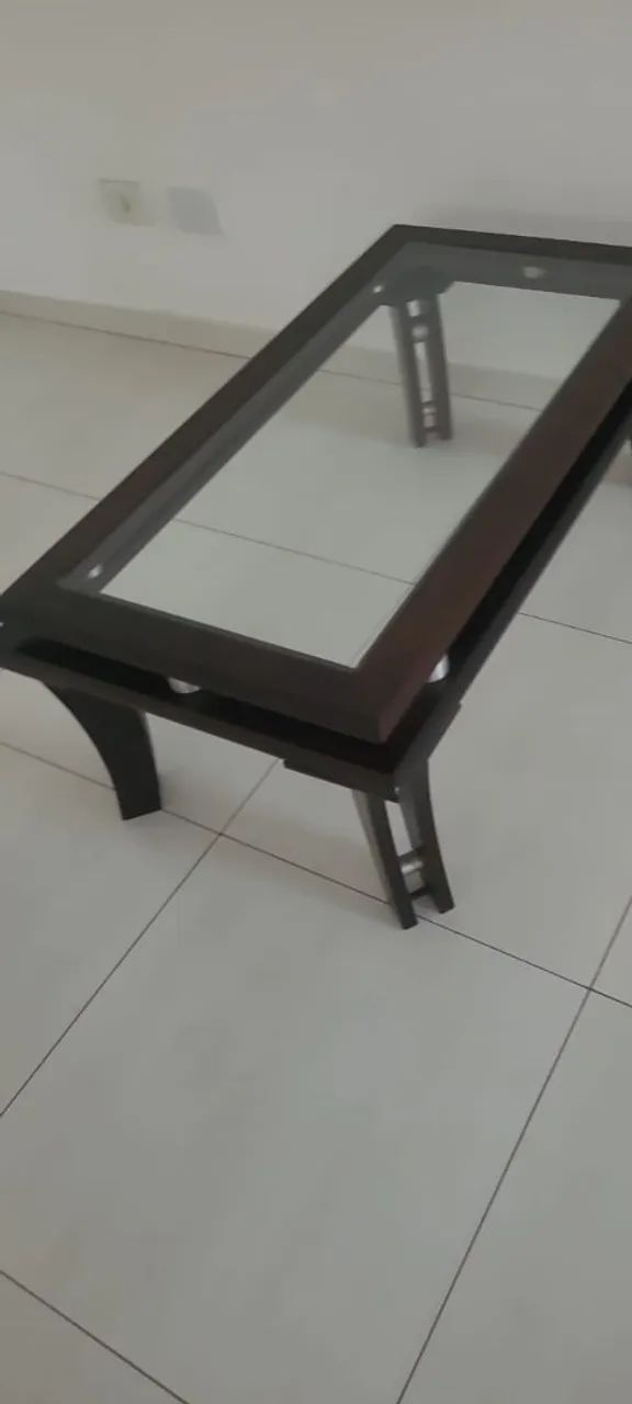 Vendo mesa de centro de vidro