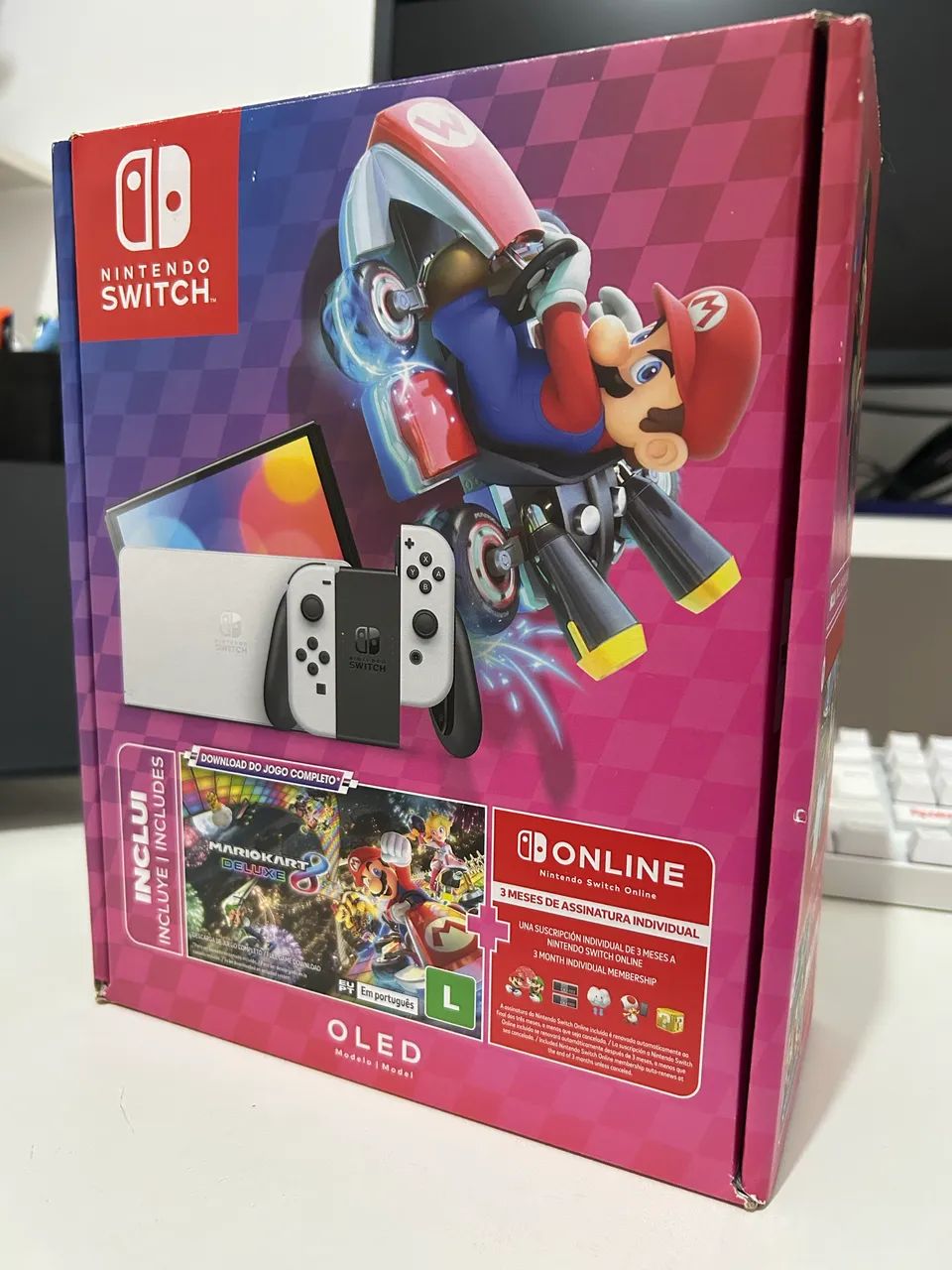 Nintendo Switch OLED na caixa - Foto 5