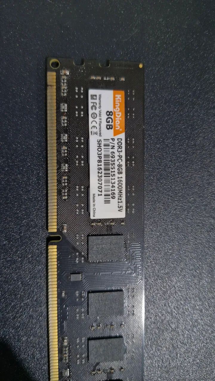 Memória RAM 8gb DDR3 478201238248509441