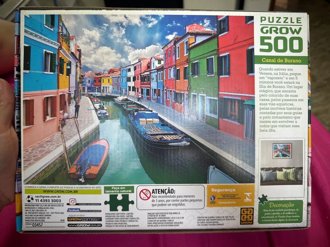 Quebra cabeça Canal de Burano - Foto 3