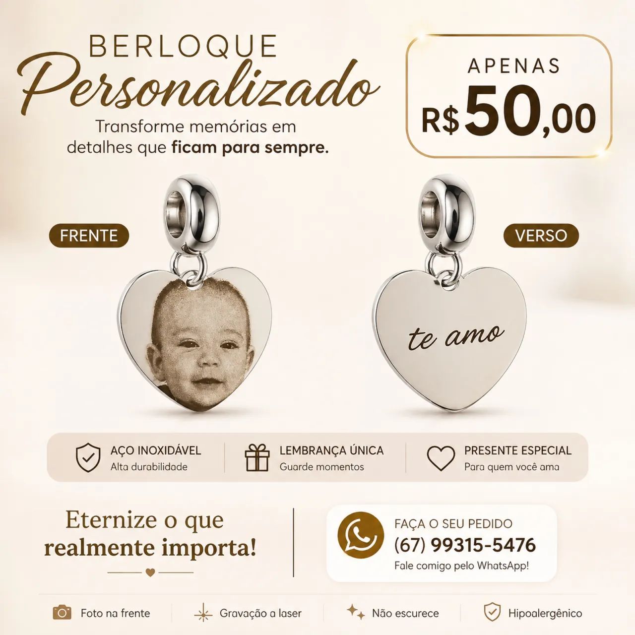 Berloque personalizado 