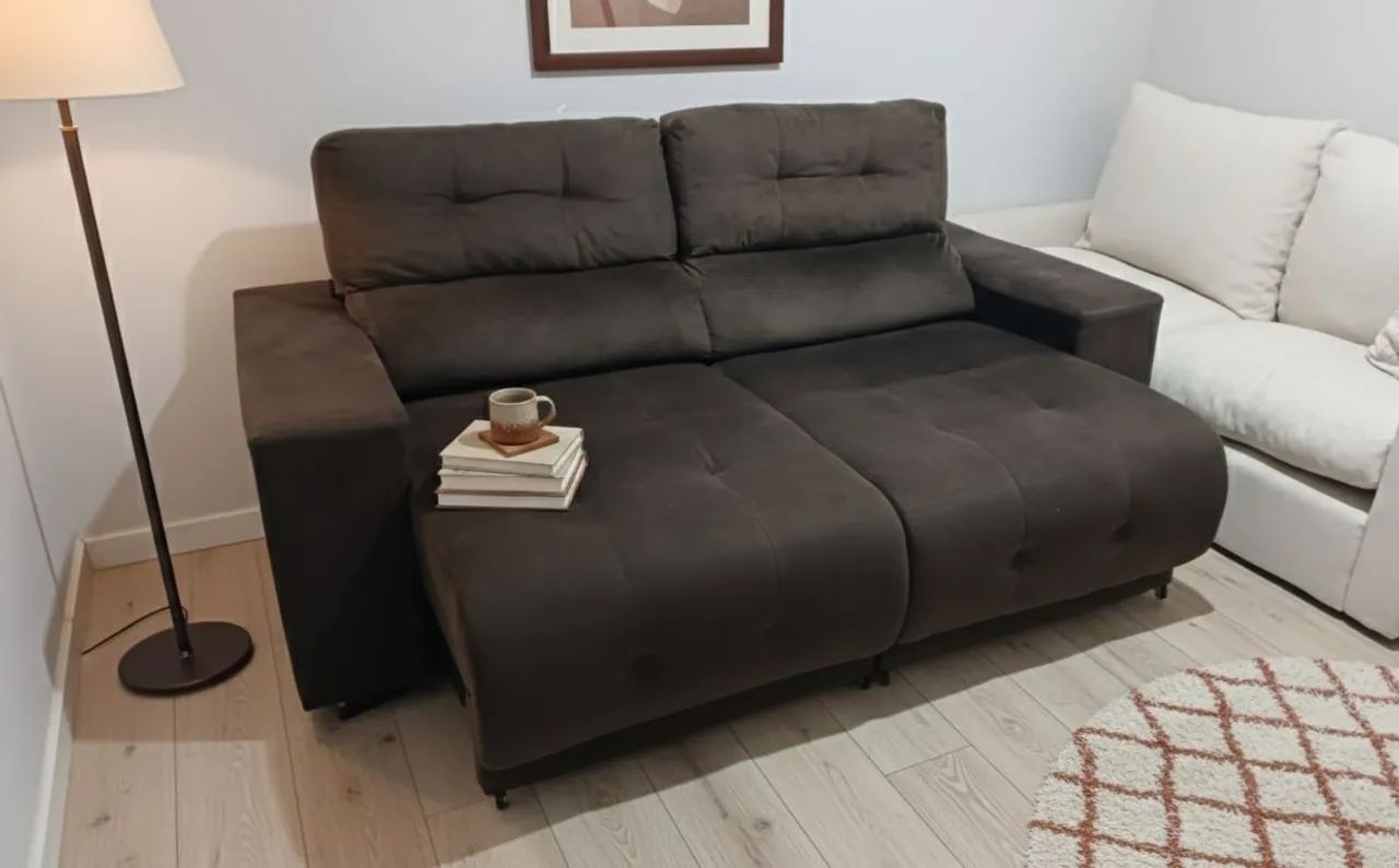 Sofá retrátil e reclinável 2,00 mts ótimo estado 