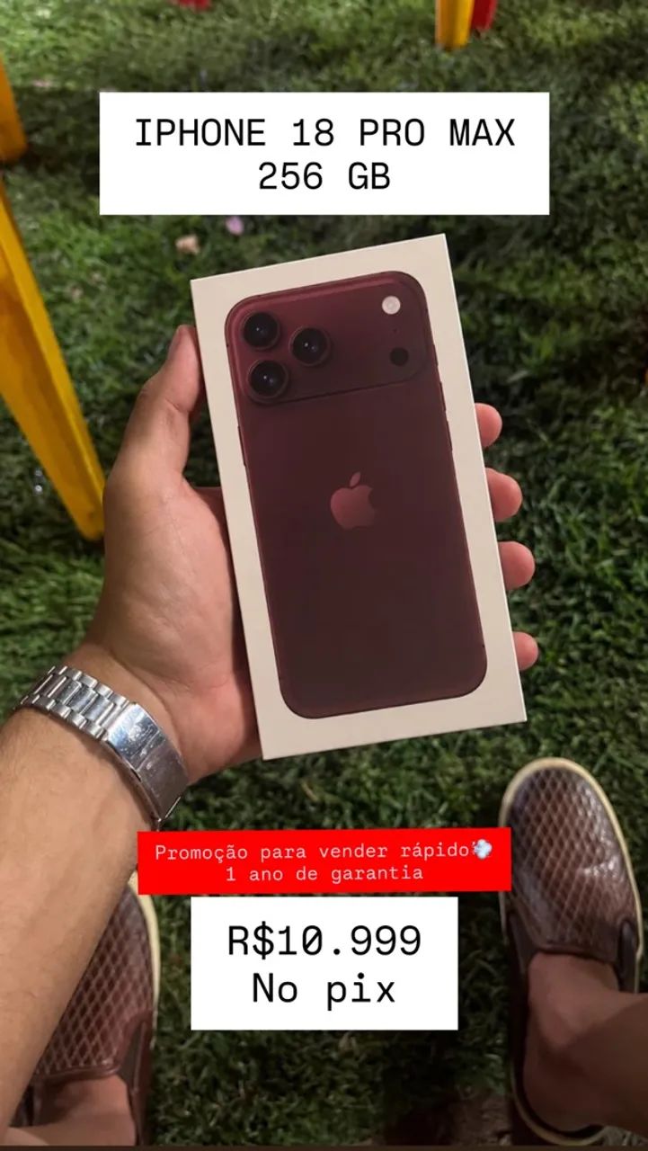 iPhone 18 Pro Max 256GB ? Cor Bordô (Lançamento)