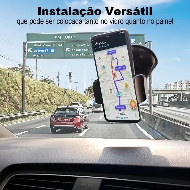 Suporte Veicular Para Celular Ventosa Ajustavel Hmaston Cj10 - Foto 2