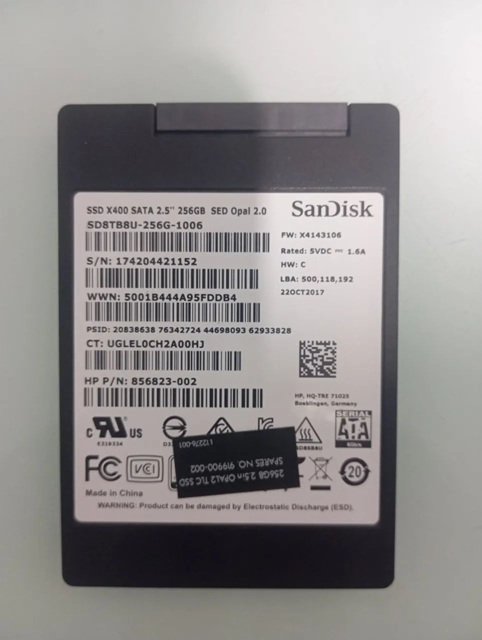 SSD 256gb Sandisk