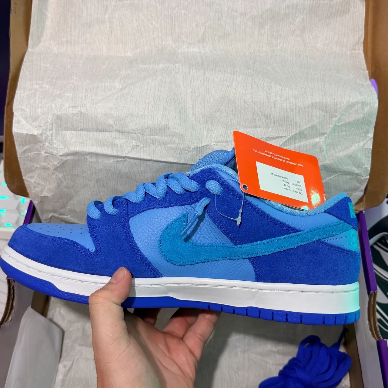 Nike SB Dunk Low Blue RaspBerry Original - Foto 4