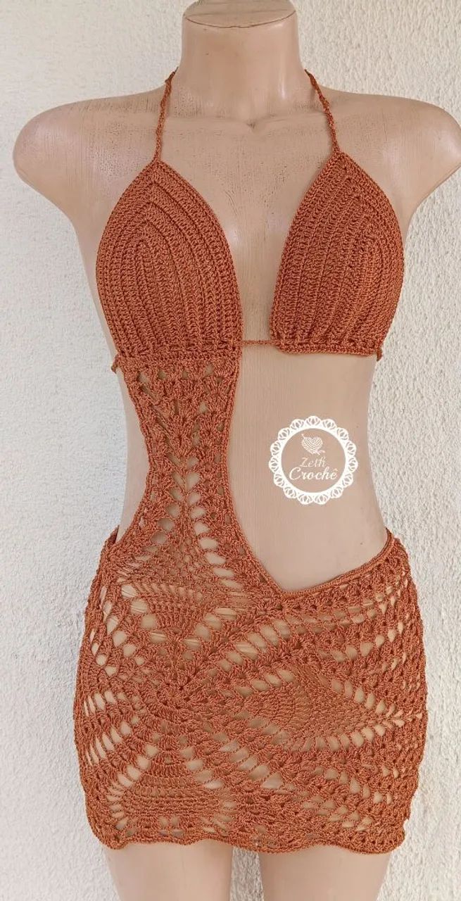 Vestido/Saída de Crochê - Foto 2
