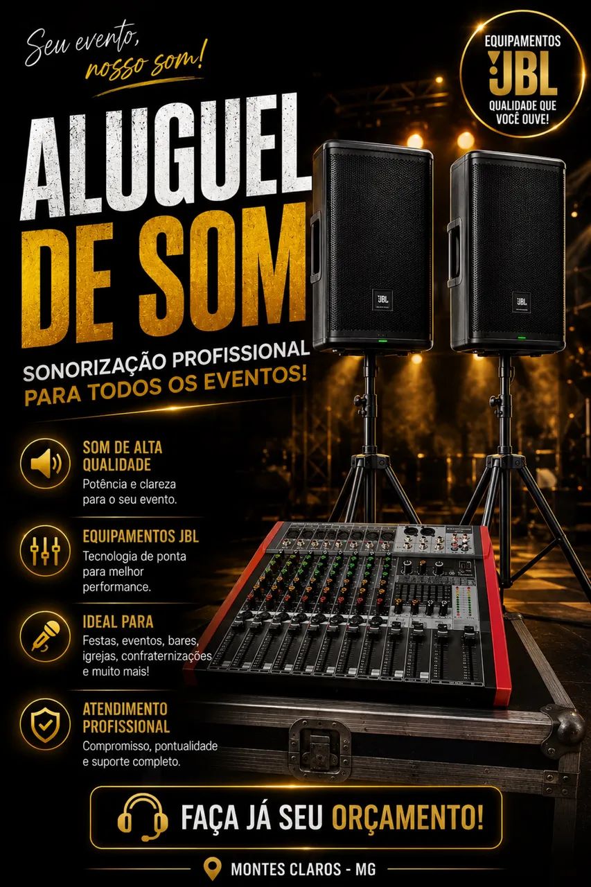 ALUGUEL DE SOM 