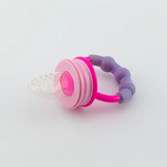 Chupeta Alimentadora Lolly Silicone Rosa - Foto 2