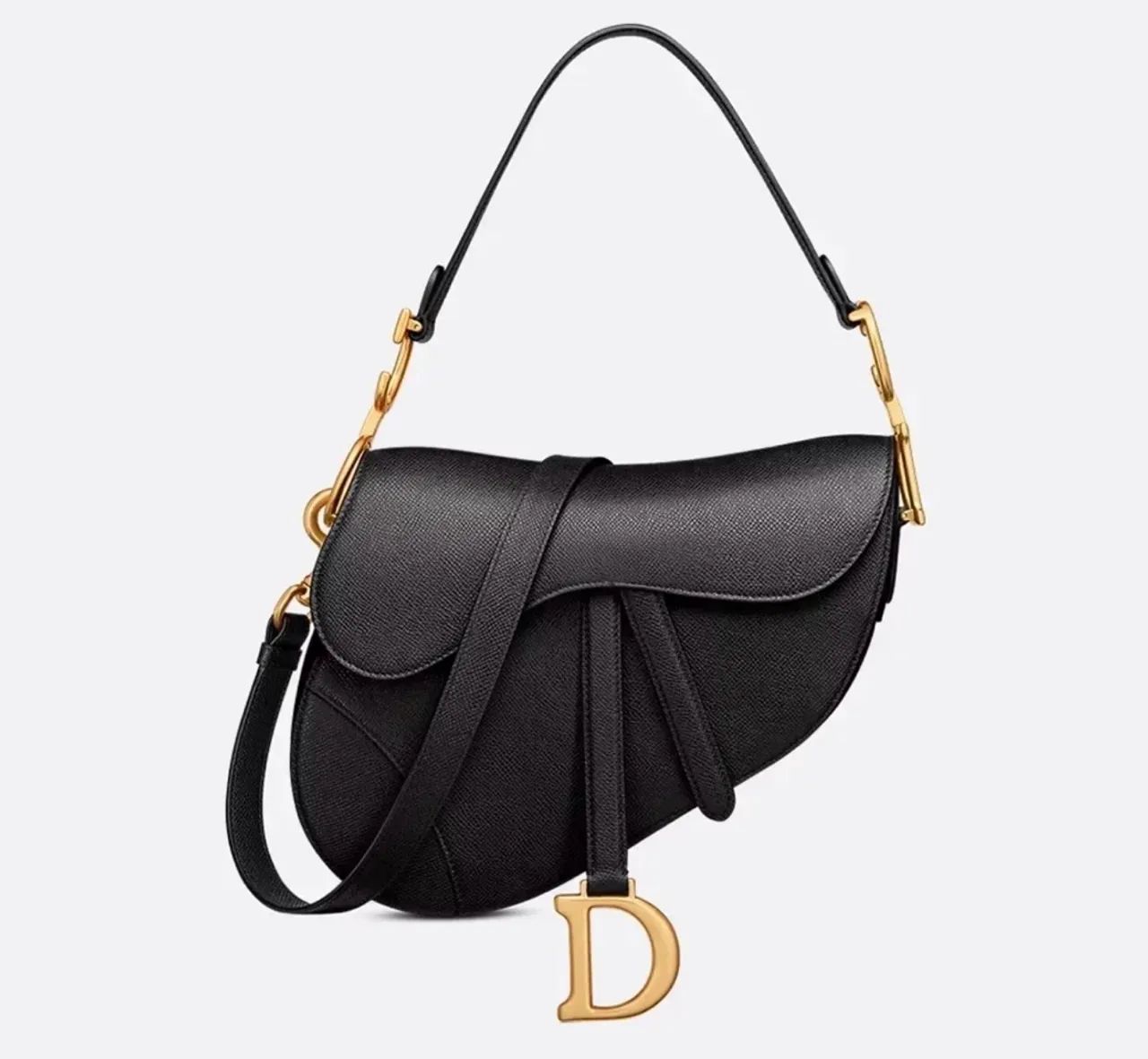 bolsa dior saddle preta de courino nova - Foto 4