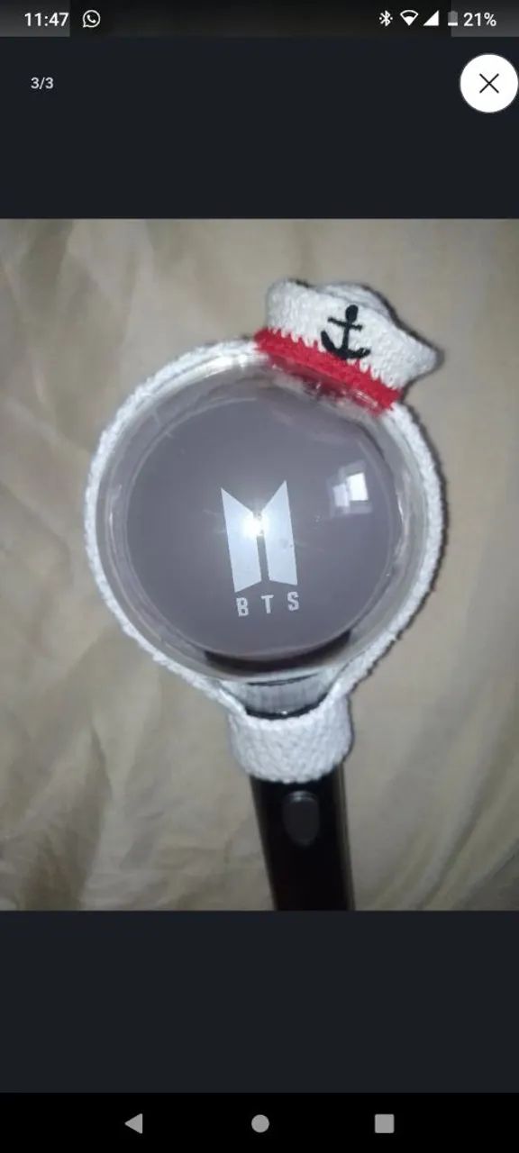 Acessórios para army bomb BTS em crochê  - Foto 4