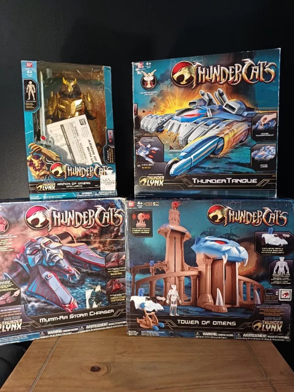 Coleção Bonecos Thundercats Thunder Lynx 4" Bandai Novos