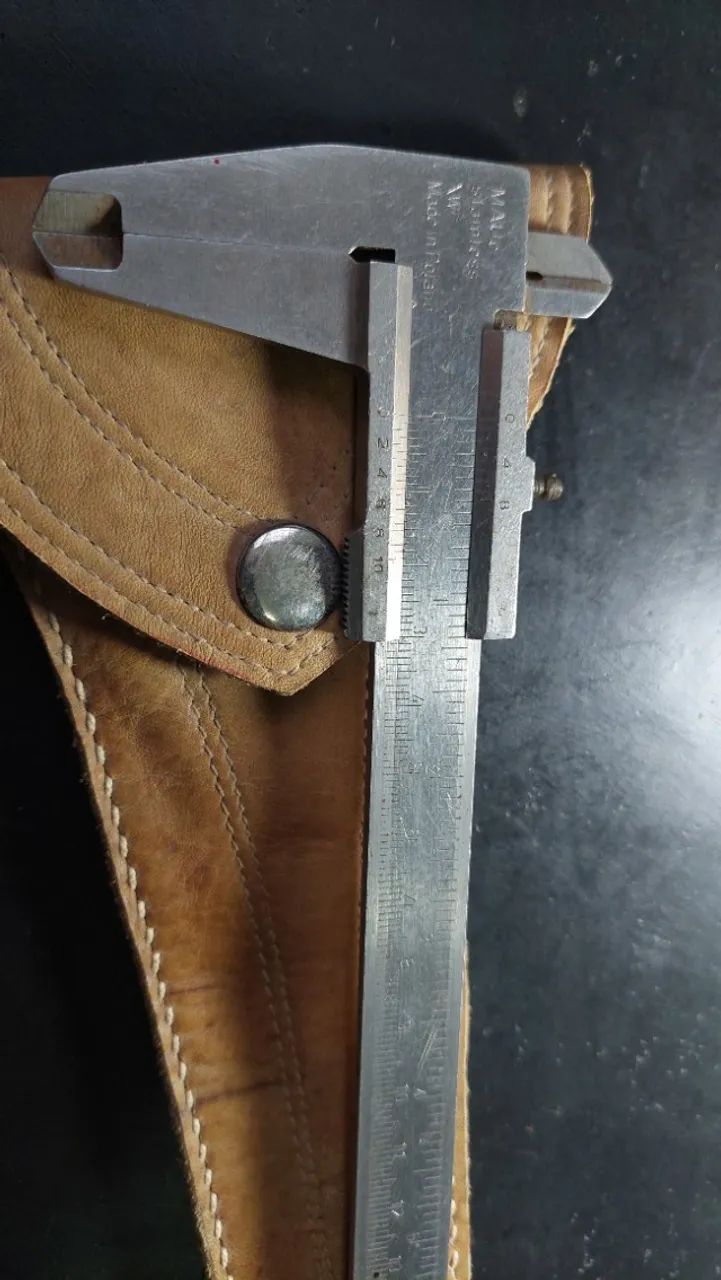 Paquímetro analógico de aço inoxidável com escala em milímetros e polegadas - Foto 4