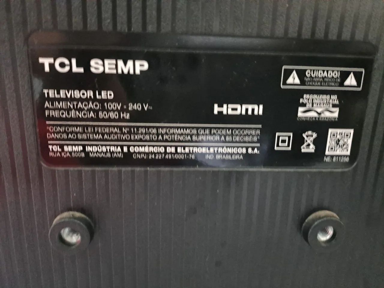 TV TCL 43 pol com defeito  - Foto 5