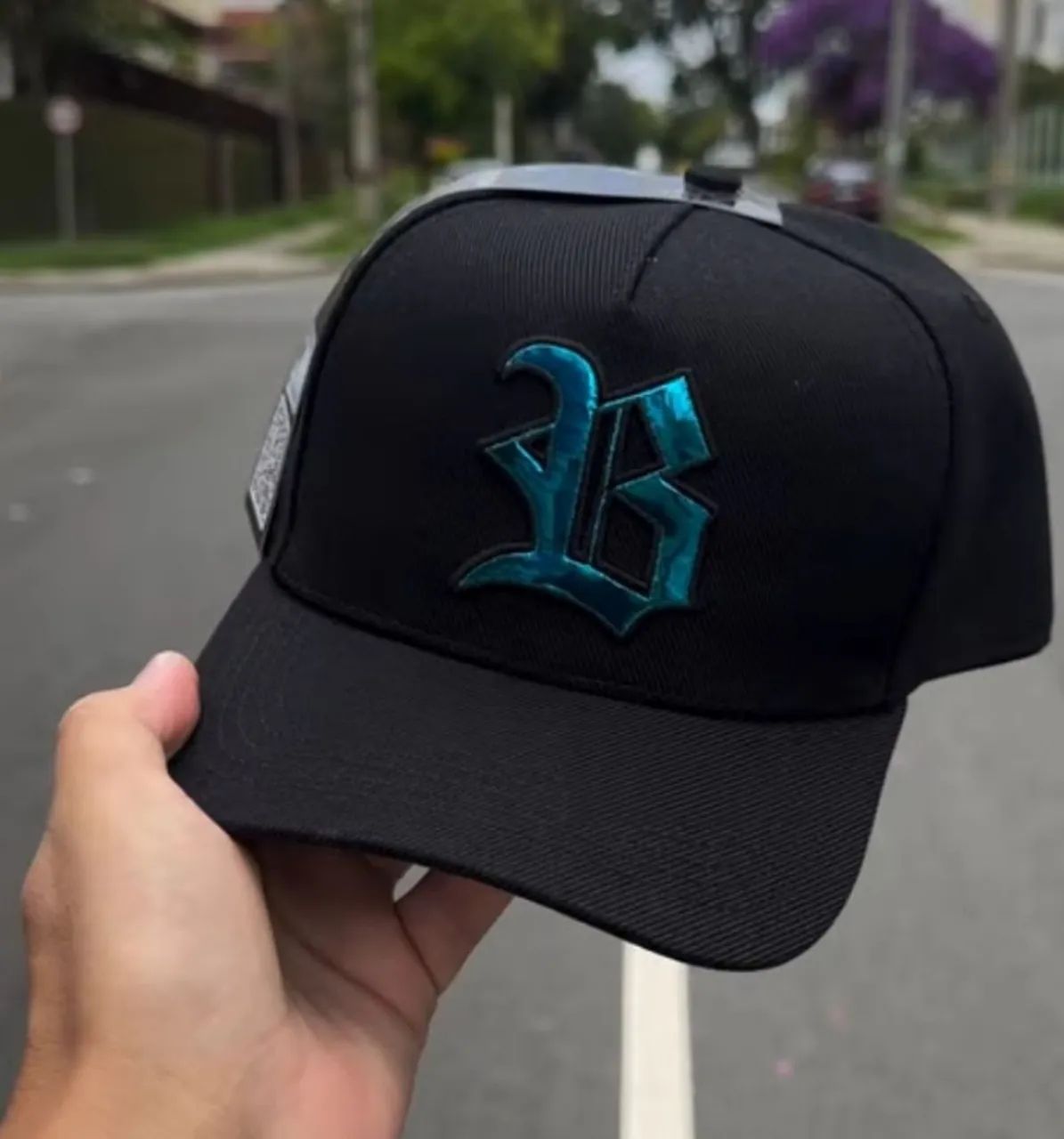Boné BLCK wings holografic Azul