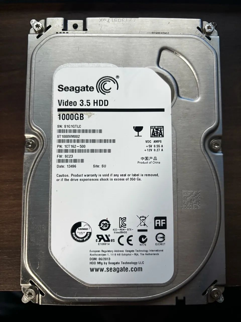 HD Seagate - 1 TB - Para DVR