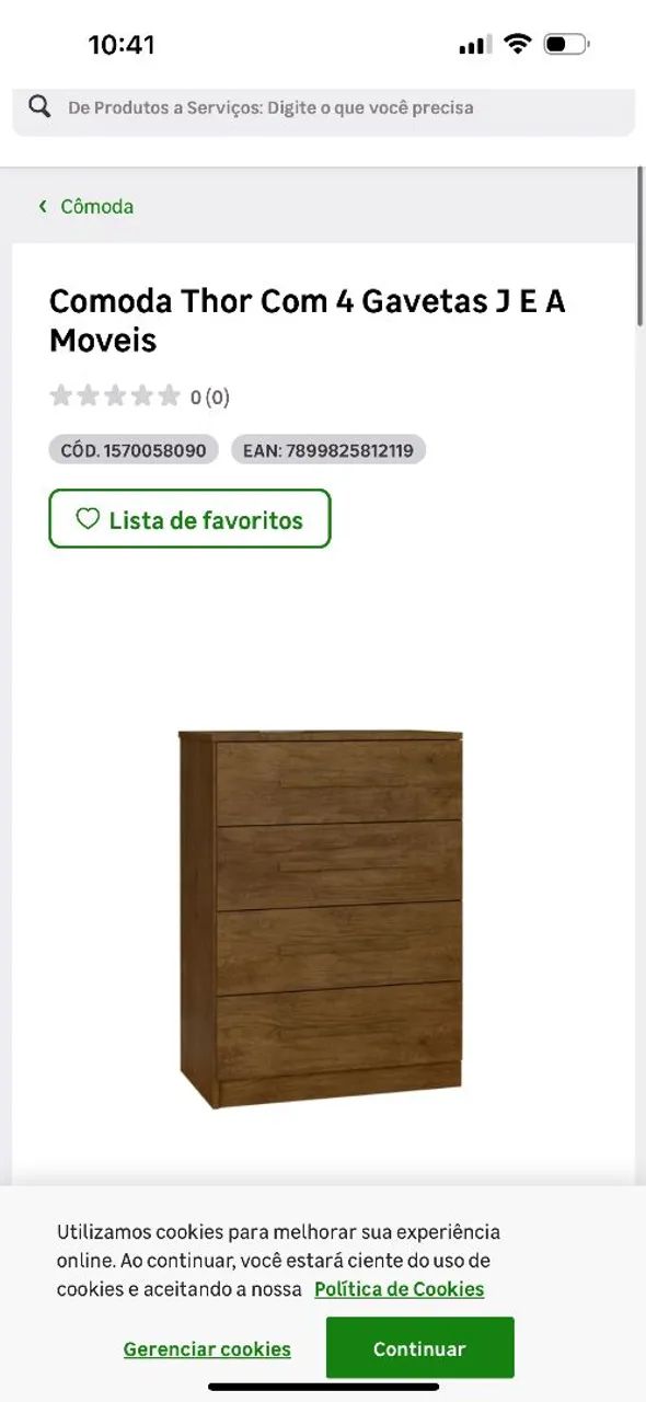 Cômoda nova na embalagem.nao foi montada . - Foto 2