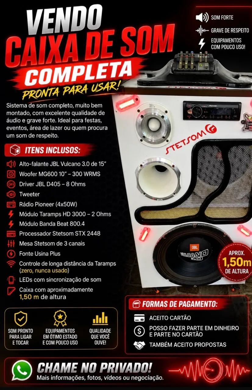 Caixa de som automotivo 