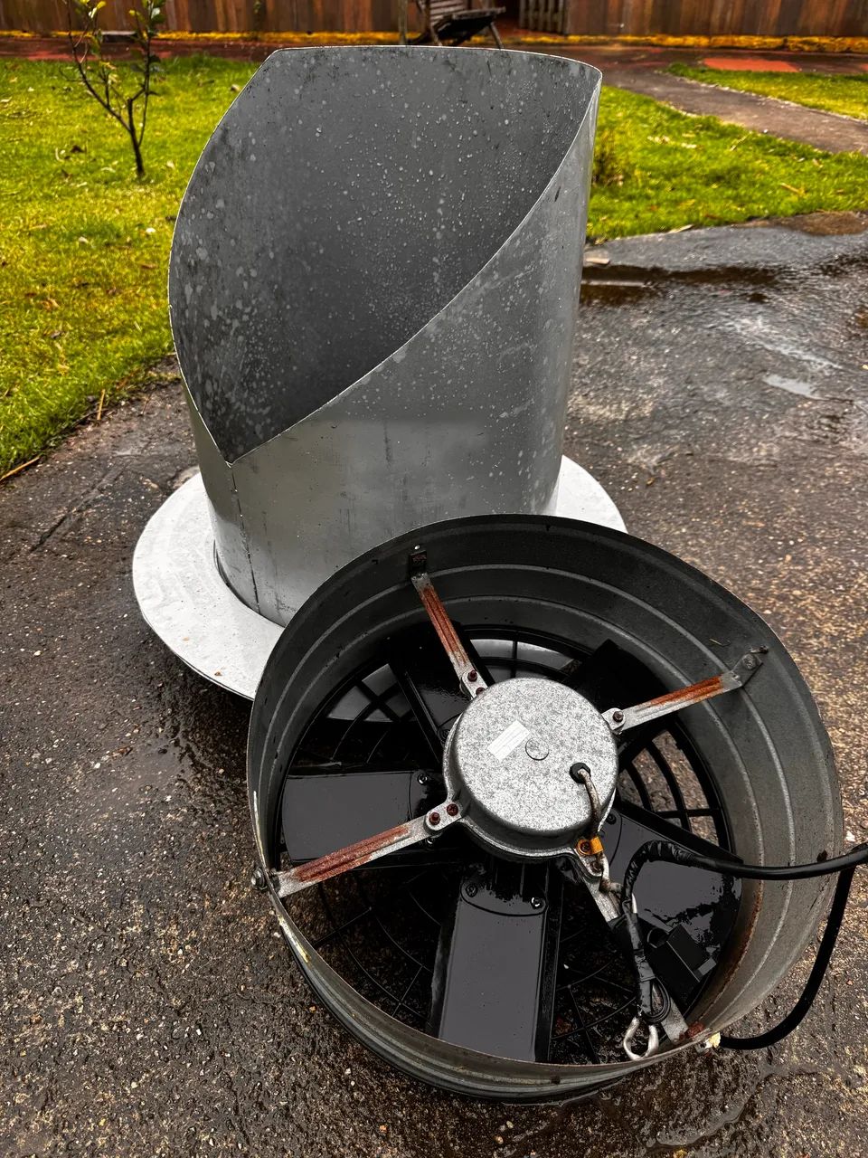 Exaustor 40 cm com tubo para parede 