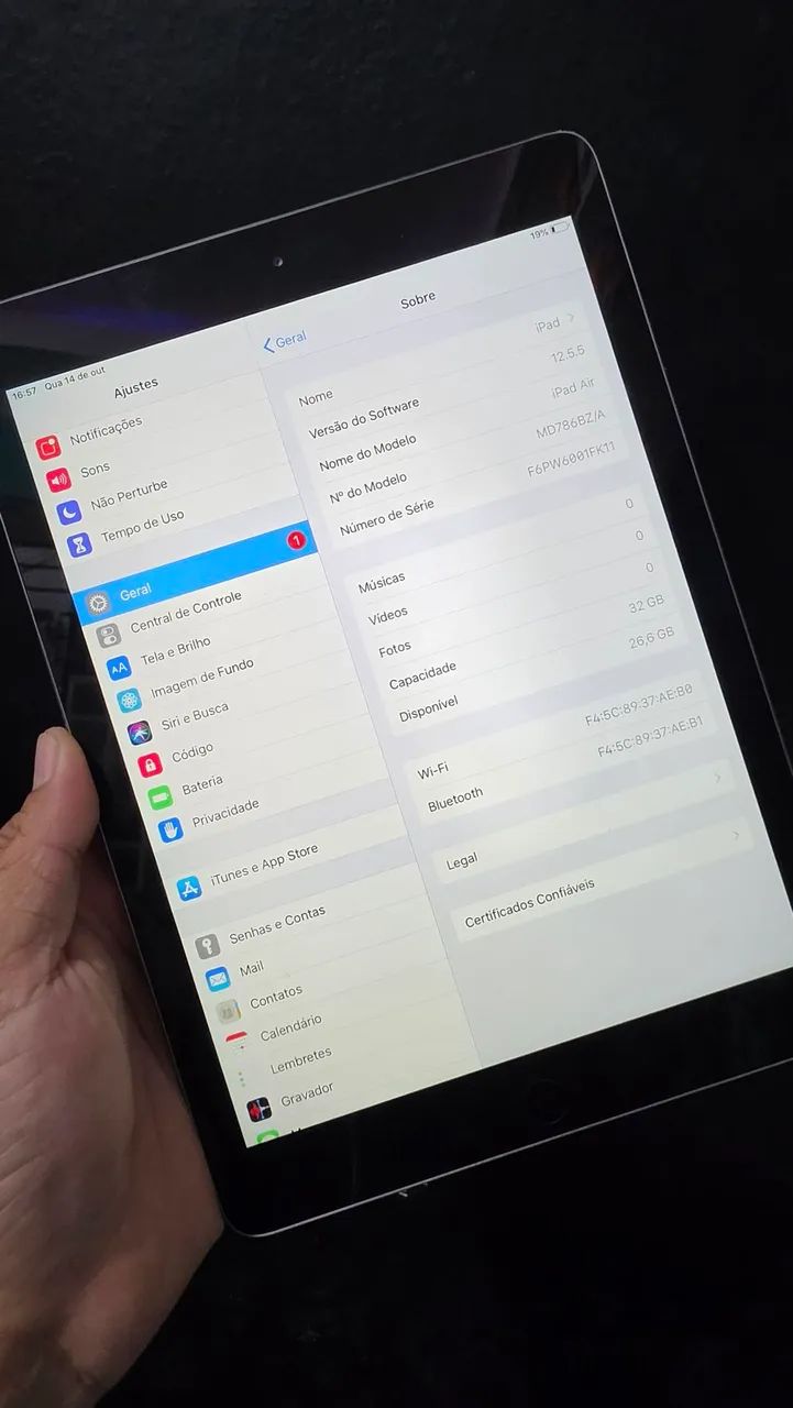 IPAD DE 32GB 1° GERAÇÃO 