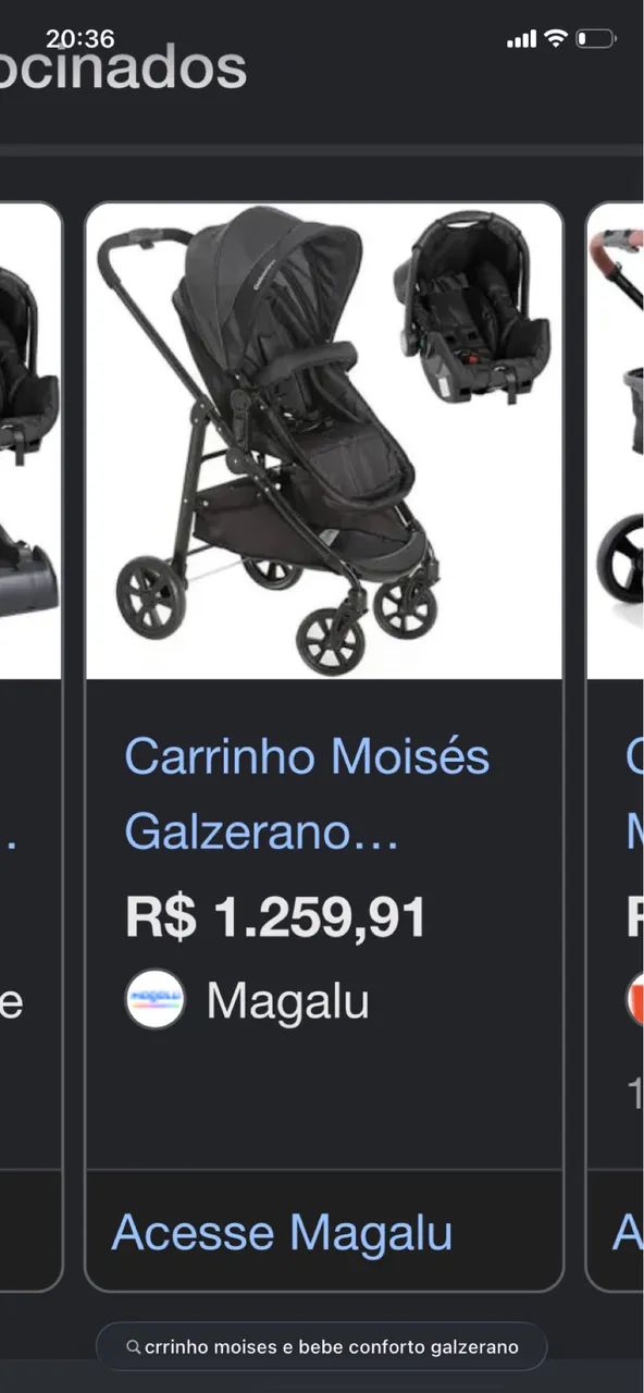 Carrinho e bebê conforto galzerano - Foto 4