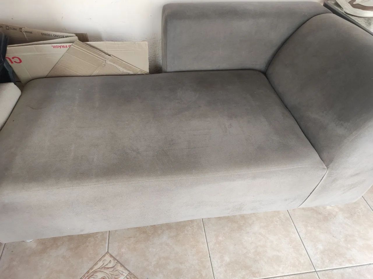 Sofá de Canto (cinza 3 peças)  - Foto 2