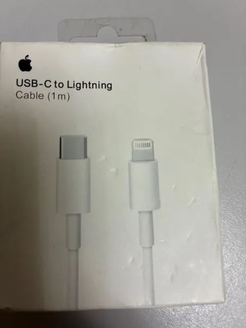 cabo tipo C e ios 1 mts original novo iphone