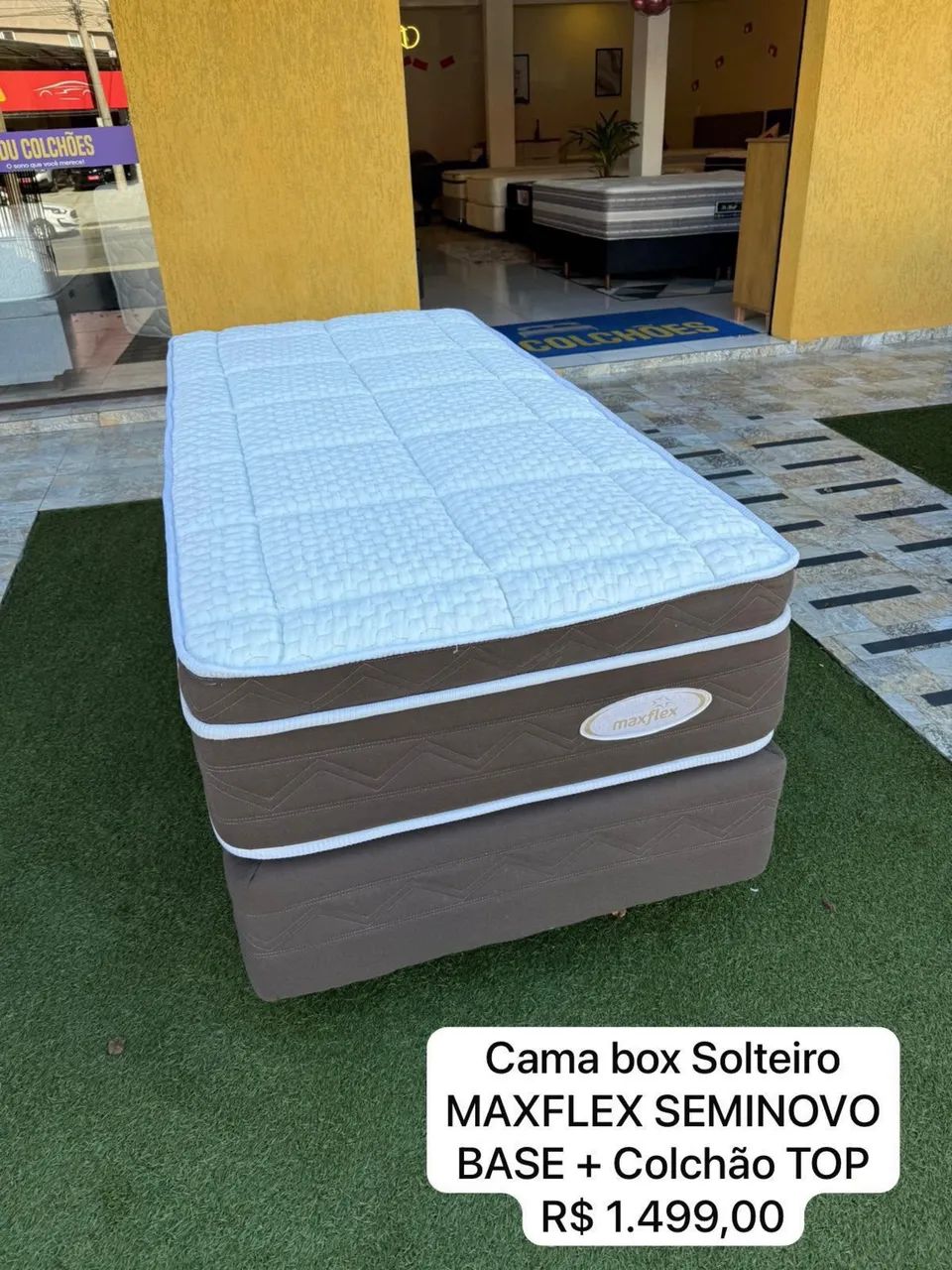 Cama box SOLTEIRO MAXFLEX SEMINOVO TOP - ENTREGAMOS 