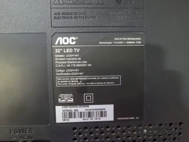 TV AOC 32 Polegadas LED - Perfeito Estado - Foto 3