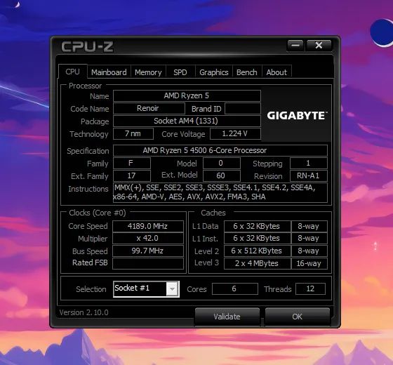 Kit Gigabyte B450M DS3H V2 + Ryzen 5 4500 - Foto 4