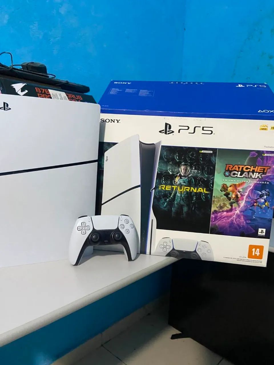 PS5 SLIM COM LEITOR  - Foto 3