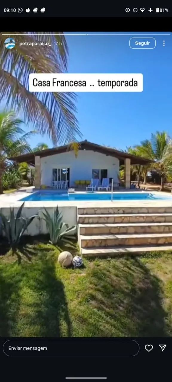 Casa Francesa Pé na Areia Piscina Condomínio  - Foto 3