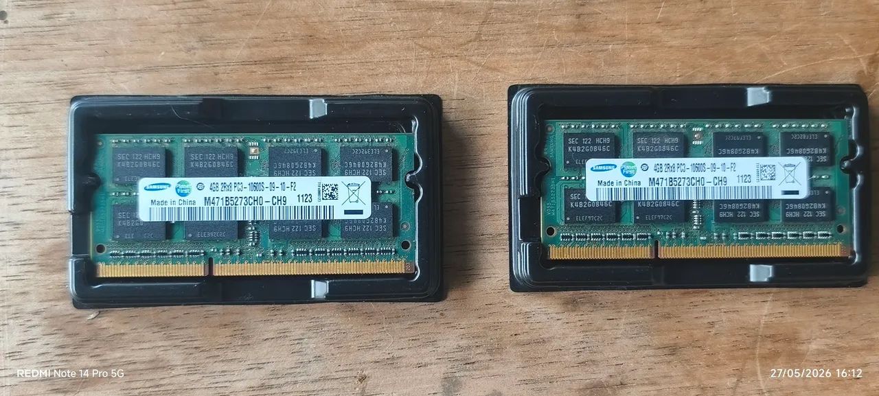 Memória Ram DDR3 8gb 2x4