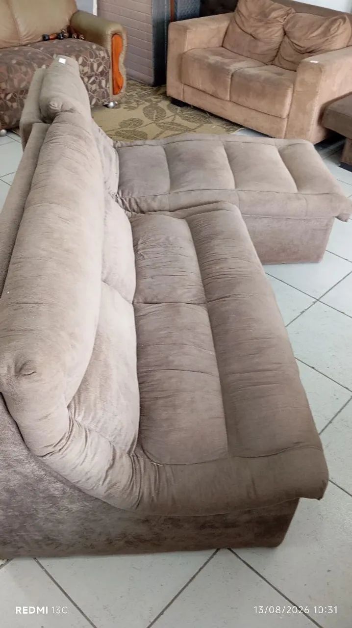 Vendo sofá com chaise de canto - Foto 3