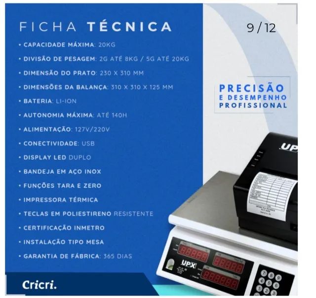 Balança comercial com impressora  - Foto 4