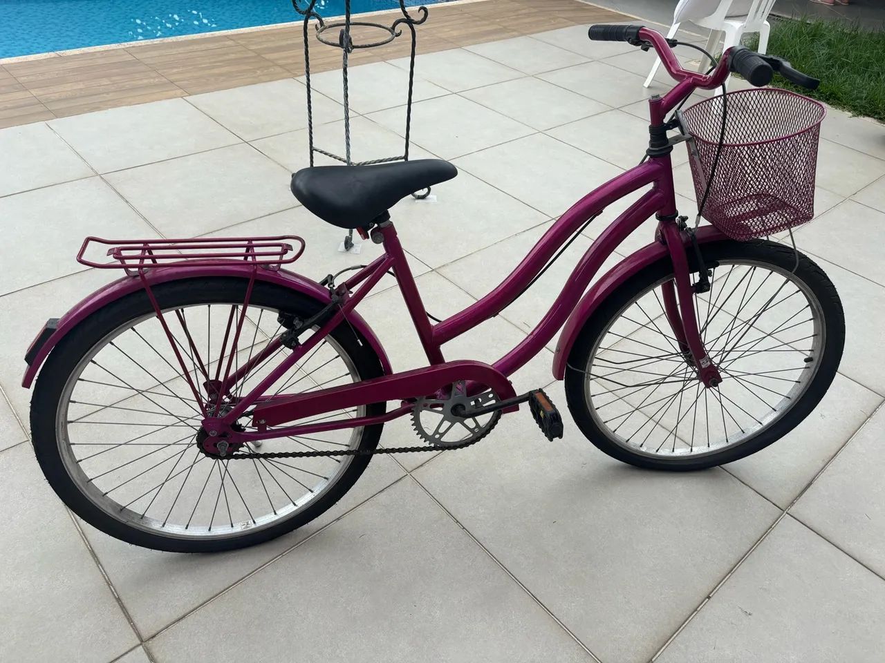 Bicicleta rosa  - Foto 4
