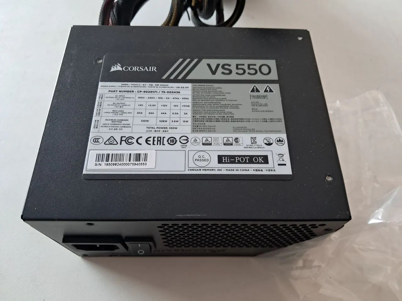 Fonte Corsair VS550 - Foto 2