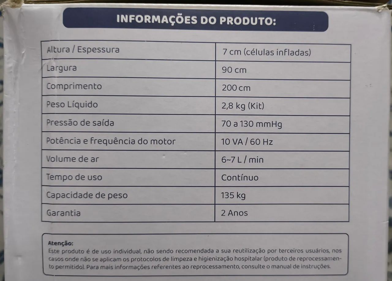Colchão pneumático de pressão alternada - Foto 4