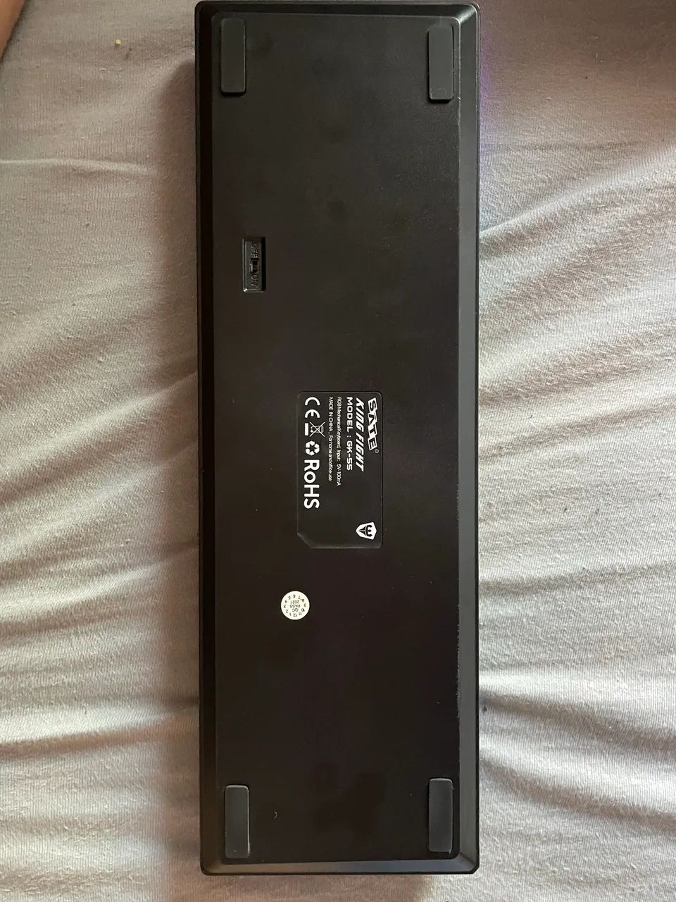Teclado Mecânico 65% RGB switch azul - Foto 3