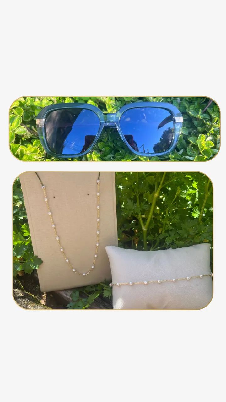 Combo 1 Óculos e 1 Conjunto Colar e Pulseira