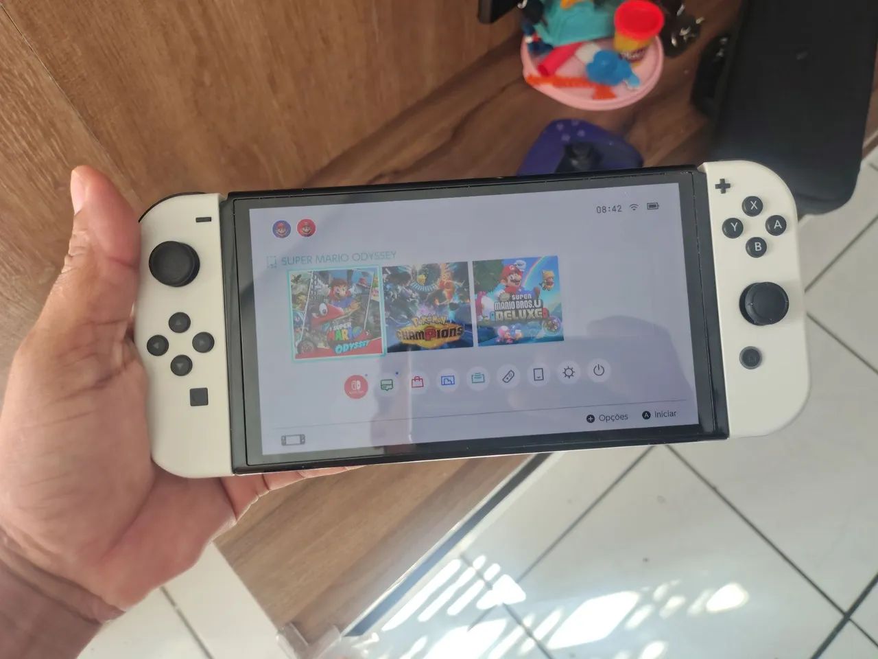 Nintendo switch OLED com esses 3 jogos - Jogos de Vídeo Game