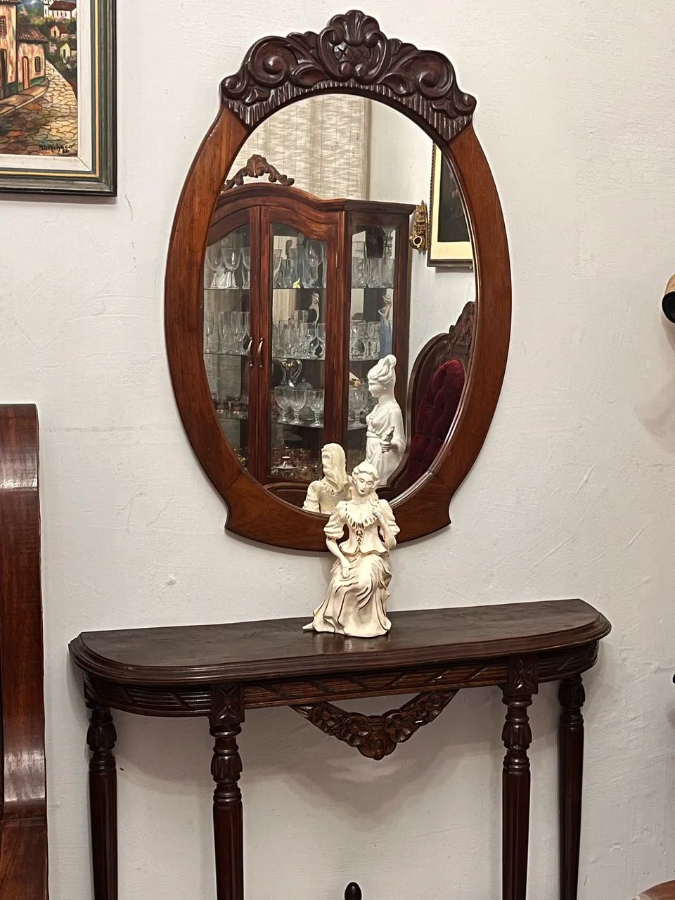 Belissimo aparador com espelho em estilo colonial - Foto 4