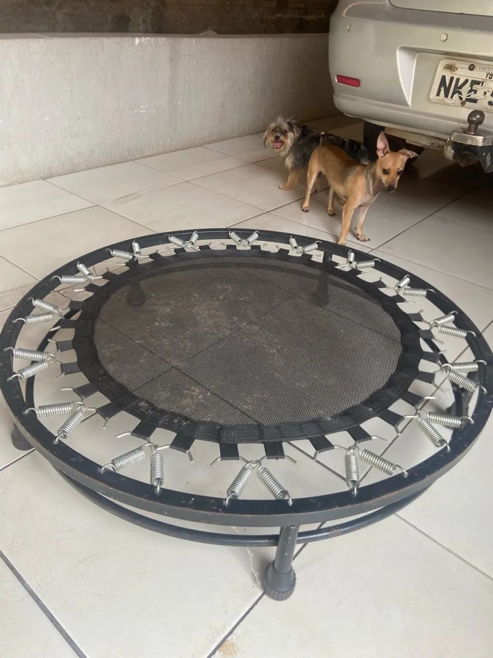 Cama elástica para ginástica academia 