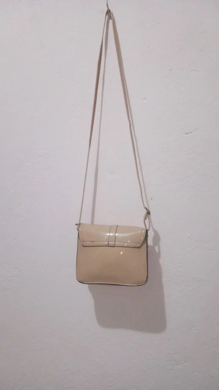 Bolsa Transversal Bege Feminina  - Foto 2